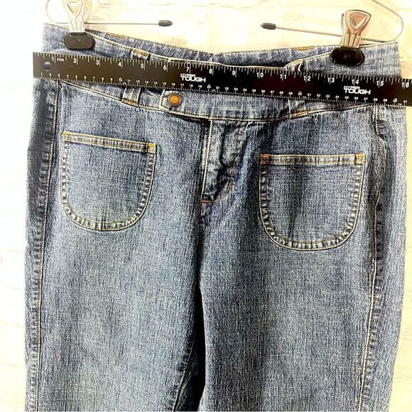 Lee One True Fit Trouser Wide Leg Jeans - Size 9/10 - Picture 3 of 7